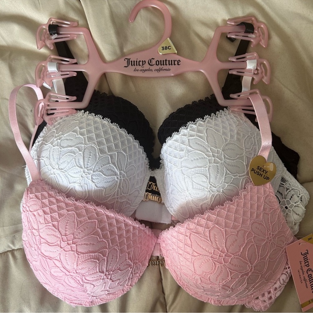 Juicy Couture Lace Push-Up Bra Trio